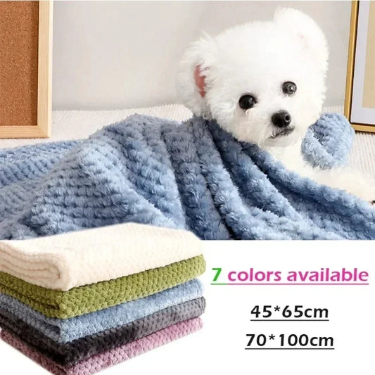 Provide Warmth and Comfort to Your Pet with Our Fluffy Blanket! Free Shipping!