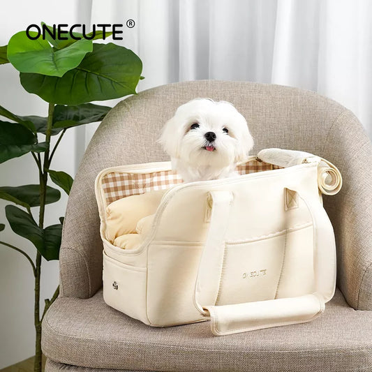 Take your best friend everywhere with the Portable Shoulder Pet Bag!